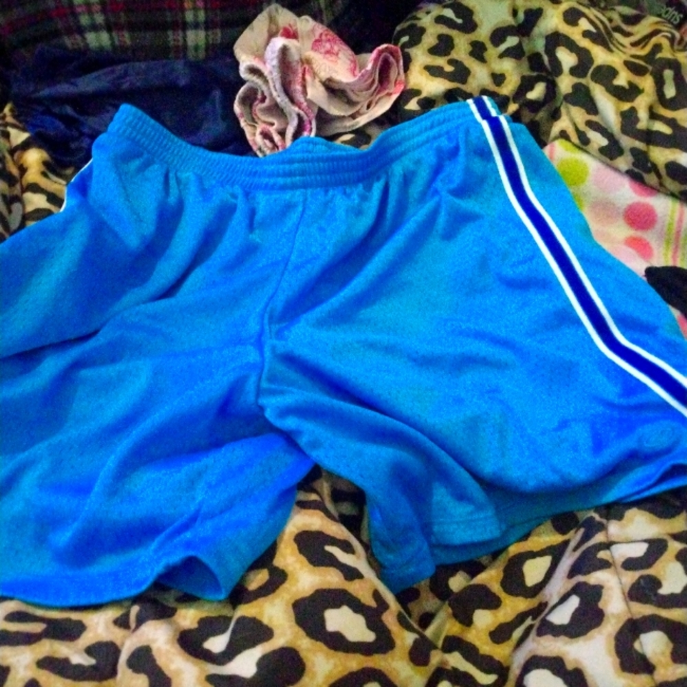Blue basket ball shorts